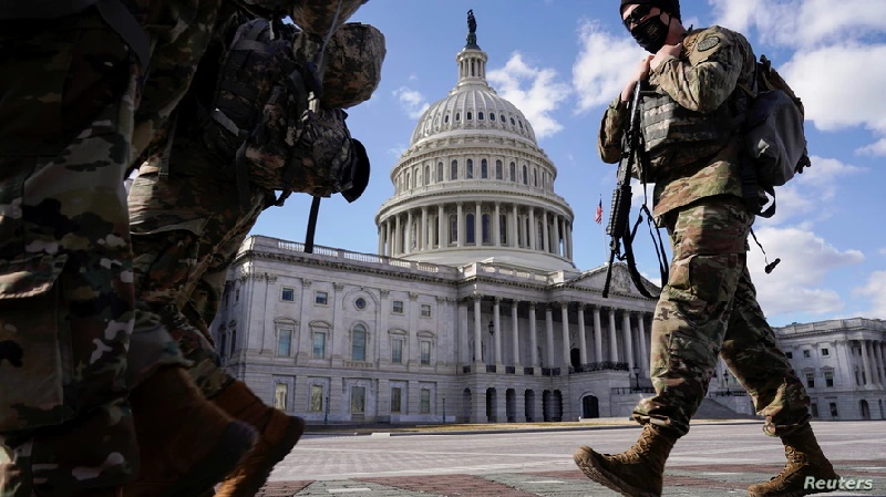 Guardia Nacional en el Capitolio Pentágono mantendrá Guardia Nacional en el Capitolio por dos meses más