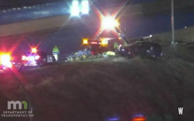accidente en la I-35W en Minneapolis