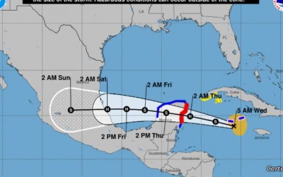 Grace tocará Yucatán con fuerza de huracán