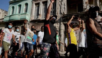 Cubanos protestan en el oriente de la isla por apagones y escasez de alimentos