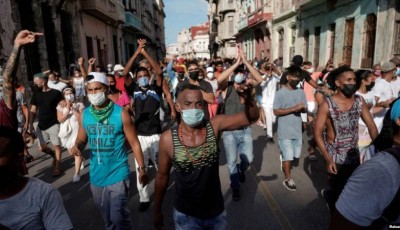 protesta en Cuba