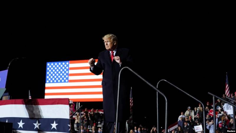 Donald Trump celebra un mitin en Conroe, Texas, el 29 de enero de 2022./Foto: Reuters.
