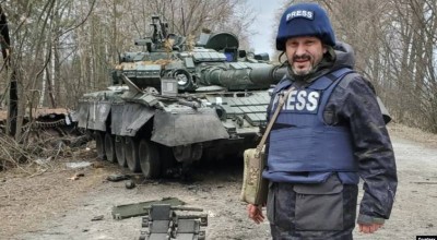 Corresponsal herido durante la cobertura en Ucrania
