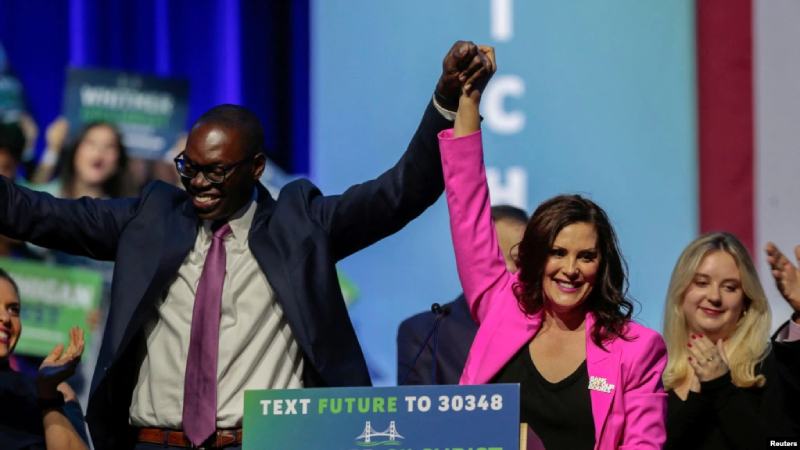 Demócratas ganan elecciones de gobernadores en tres estados cruciales del 'muro azul'