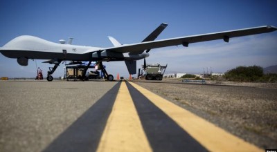 Un caza ruso provoca caída de dron estadounidense en el Mar Negro