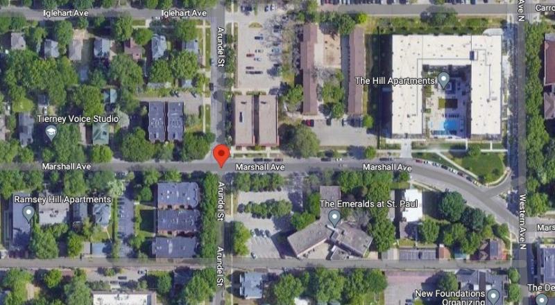Intersección de Marshall Avenue y Arundel Street / Imagen: Google Maps.