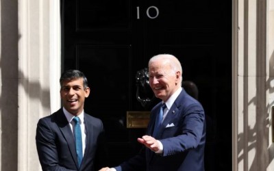 Biden se reúne con el primer ministro Sunak y el rey Carlos