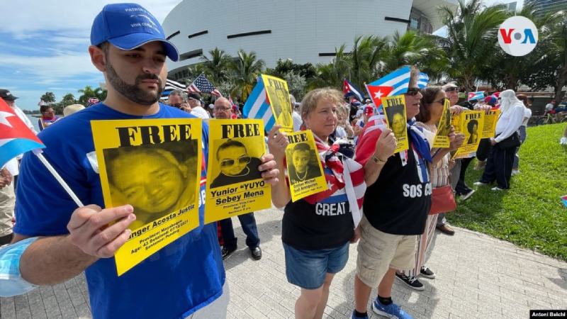 Conmemoran en Miami segundo aniversario de marcha del 11J en Cuba