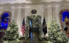 exhibición navideña de la Casa Blanca