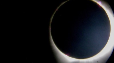 visión del eclipse solar