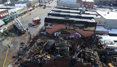 Incendio en el centro de Alexandria