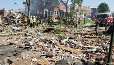 Explosión sacude un vecindario de Baltimore