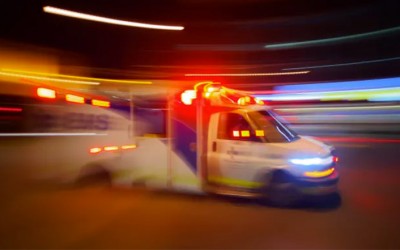 accidente cerca del casino Treasure Island