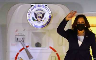 Kamala Harris culmina en México