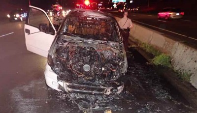 Incendio de vehículo en la I-94 en St. Paul