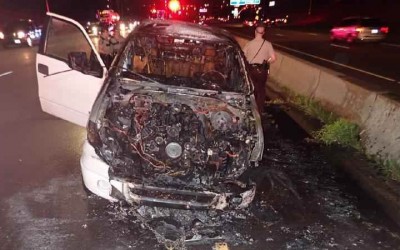 Incendio de vehículo en la I-94 en St. Paul