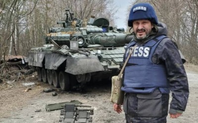 Corresponsal herido durante la cobertura en Ucrania