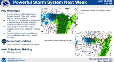 Gran tormenta podría azotar Minnesota