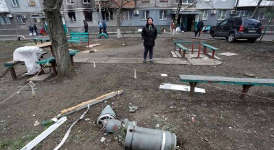 Los misiles rusos caen sobre Kiev