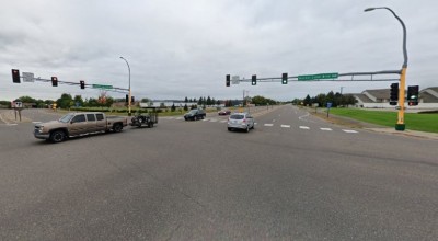 accidente en intersección de Ramsey