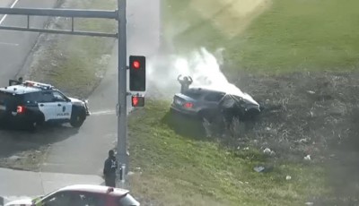 persecución y accidente en Eagan