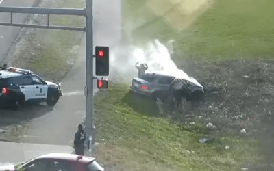 persecución y accidente en Eagan