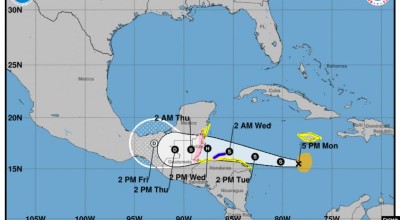 Tormenta tropical Lisa se fortalece en el Caribe y amenaza con llegar a Centroamérica como huracán