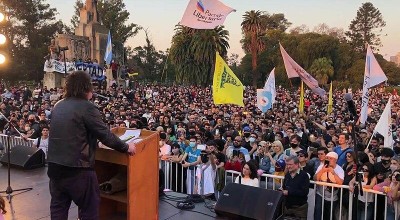 Candidato derechista Javier Milei