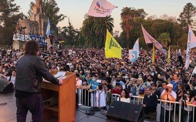 Candidato derechista Javier Milei